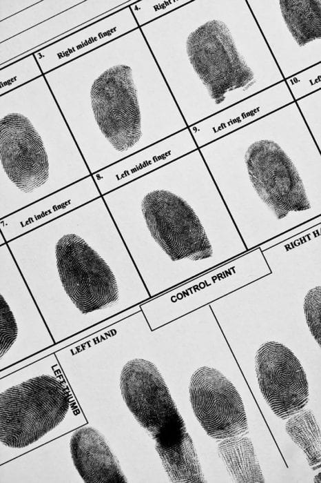 finger print chart from our notarized services